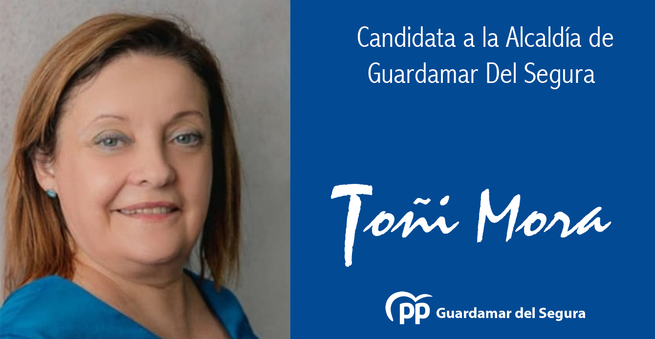 Toñi Mora, candidata a la alcaldía de Guardamar del Segura, Elecciones municipales 28 M.